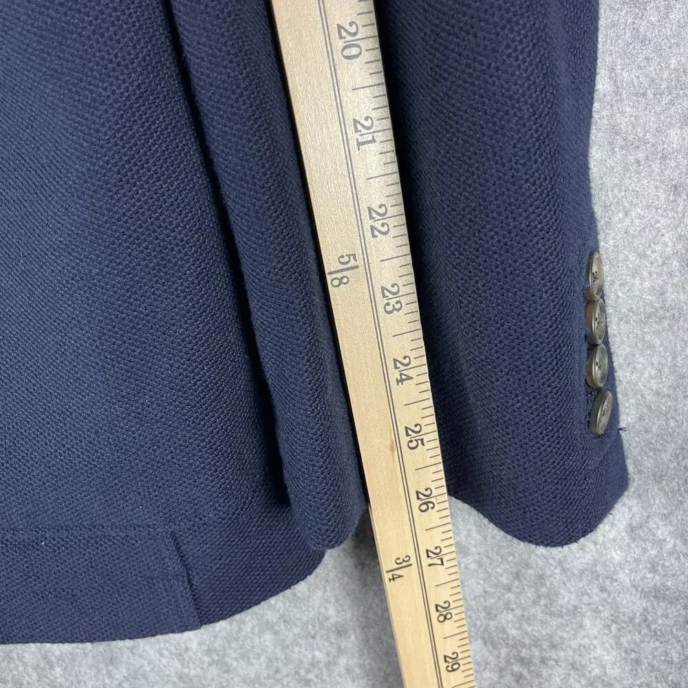 Jos A Bank 1905 Blazer Sport Coat Mens XXL Blue Elbow Patch Tailored Fit Career‎